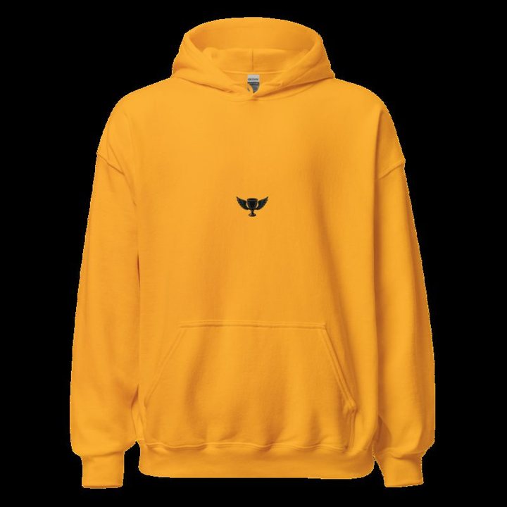 Top Gaming Society Winged Trophy Icon Hoodie in Gold
