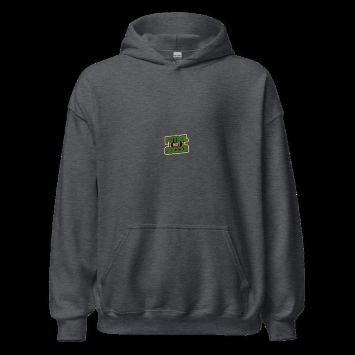 Top Gaming Society Futbol Not Soccer Hoodie in Dark Heather