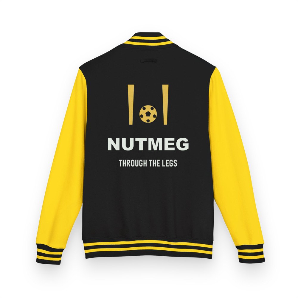 Top Gaming Society Nutmeg Varsity Jacket Jet Black/Sun Yellow