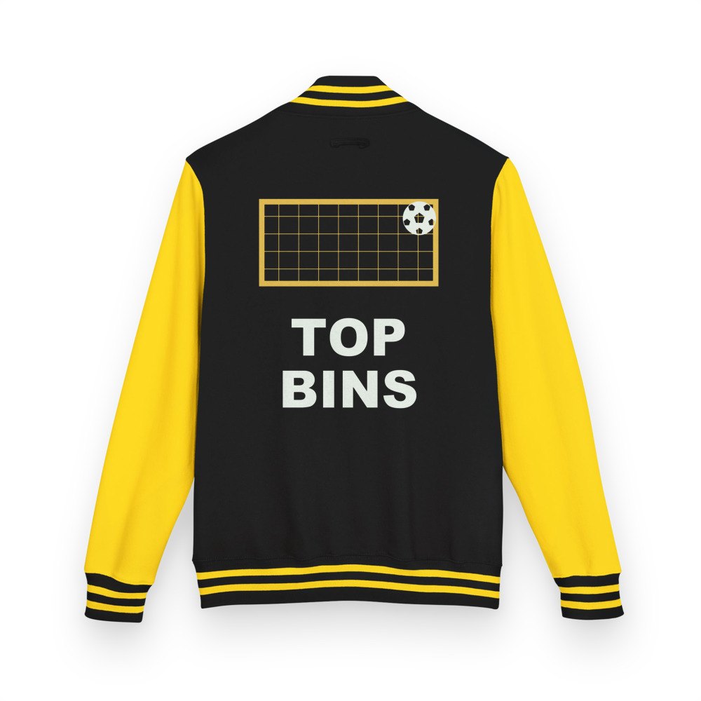 Top Gaming Society Top Bins Varsity Jacket Jet Black/Sun Yellow
