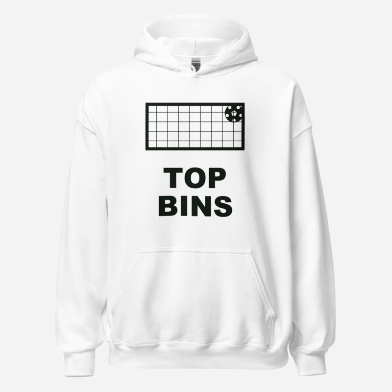Top Gaming Society Top Bins Hoodie in White