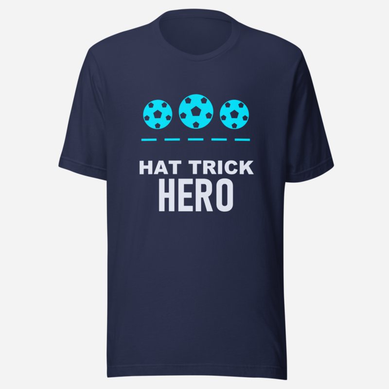 Top Gaming Society Hat Trick Hero Tee Navy
