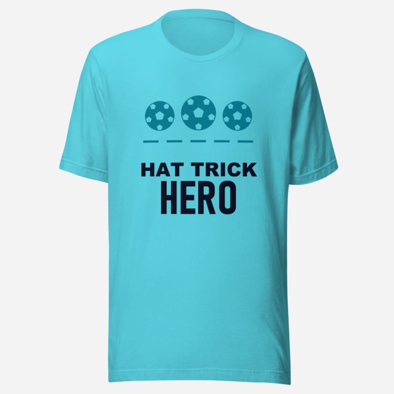 Top Gaming Society Hat Trick Hero Tee Turquoise