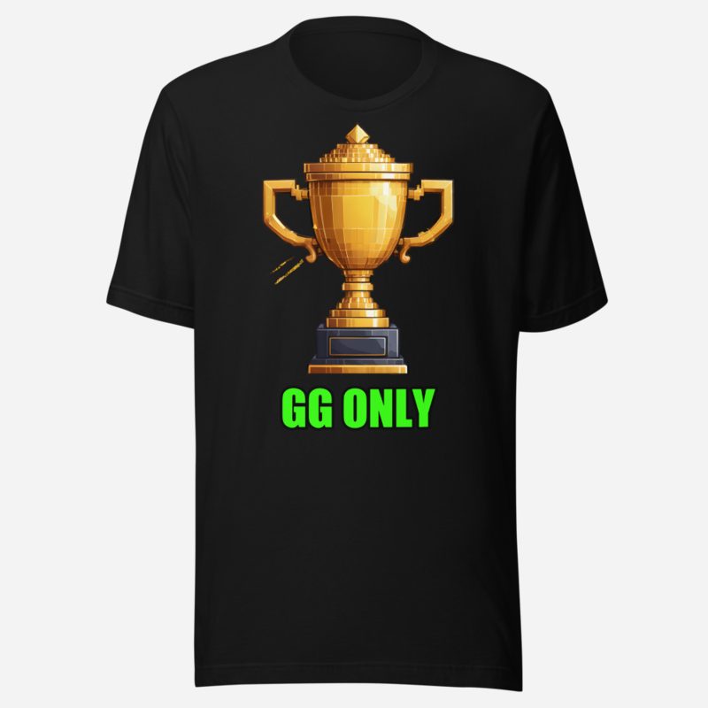 Top Gaming Society GG Only Trophy Tee Black