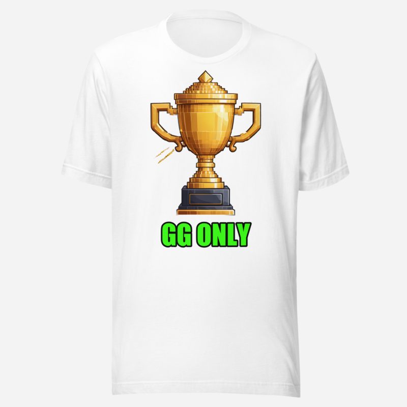 Top Gaming Society GG Only Trophy Tee in White