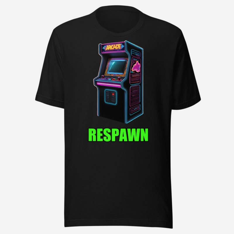 Top Gaming Society Respawn Arcade Tee Black