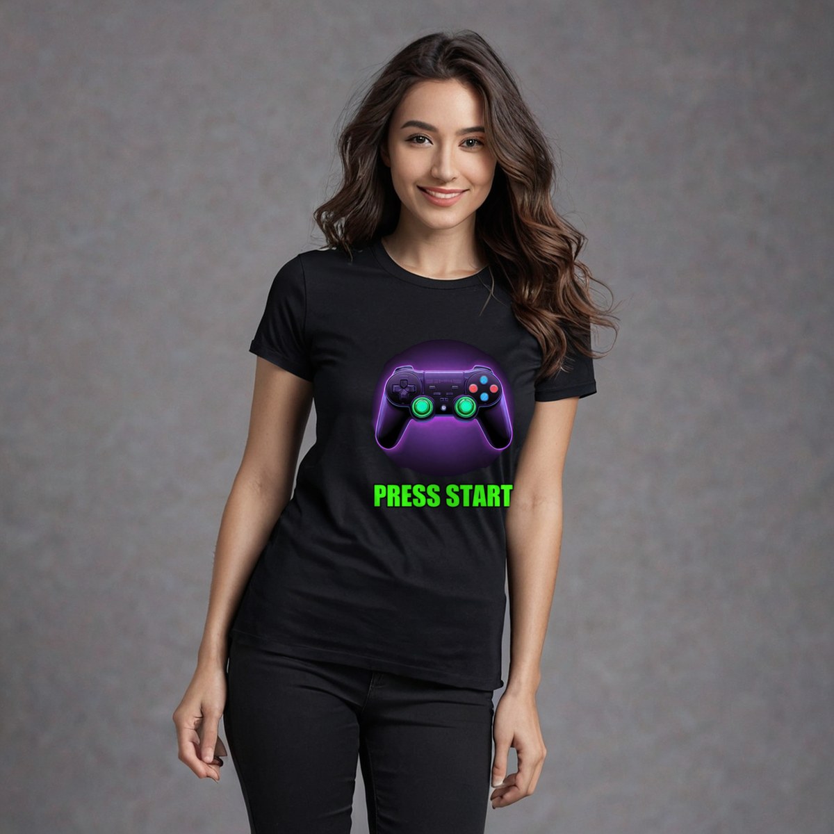Top Gaming Society Press Start Controller Tee