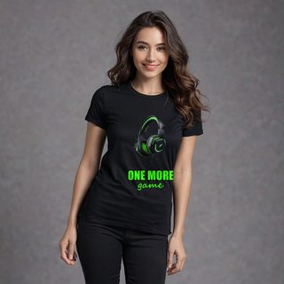Top Gaming Society One More Game Headset Tee AI model