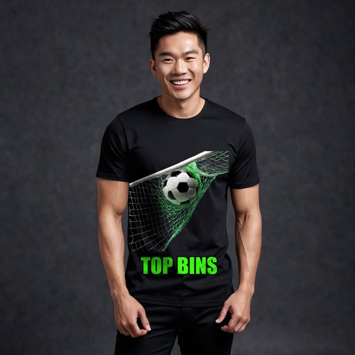 Top Gaming Society Top Bins Net Tee in Black