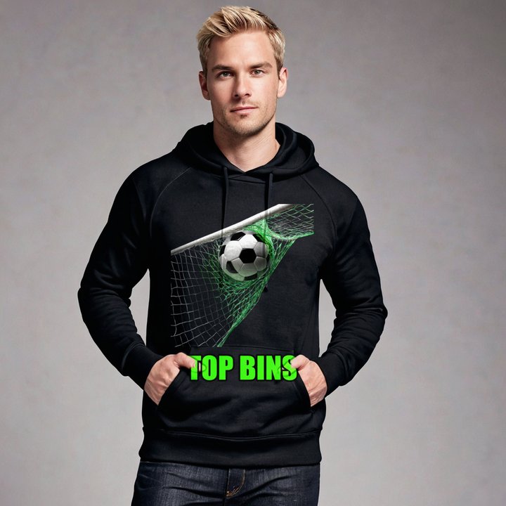 Top Gaming Society Top Bins Net Hoodie in Black