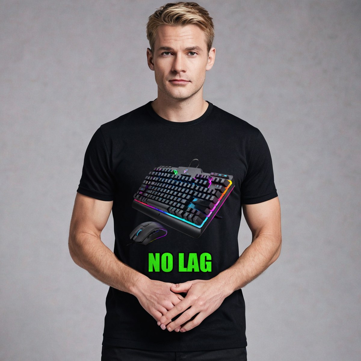 Top Gaming Society No Lag Keyboard Tee